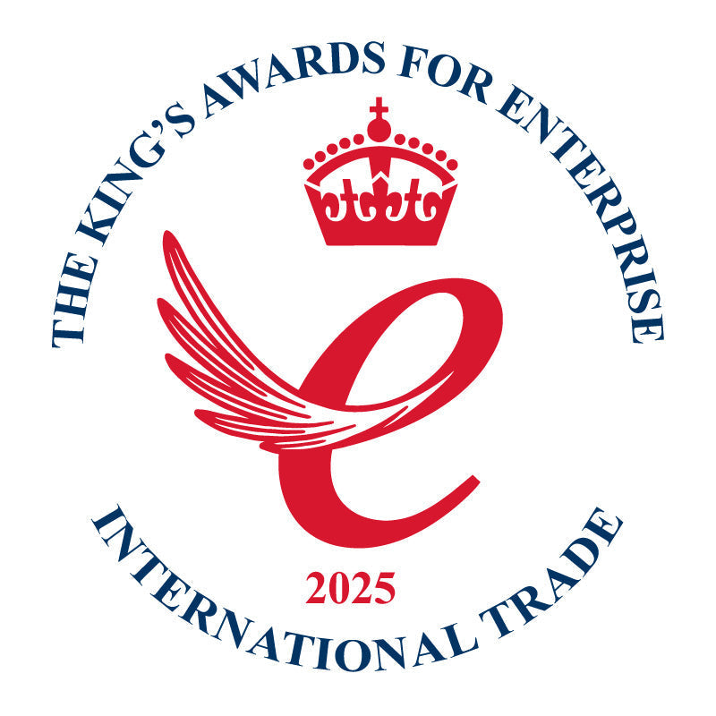 The King’s Awards for Enterprise 2025 logo for International Trade, awarded to Salt of the Earth Natural Deodorants