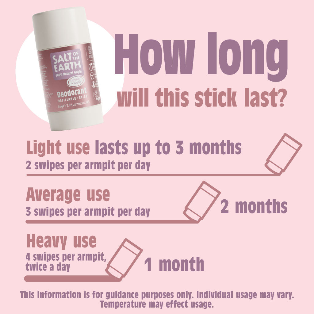 Lavender & Vanilla Natural Deodorant Stick