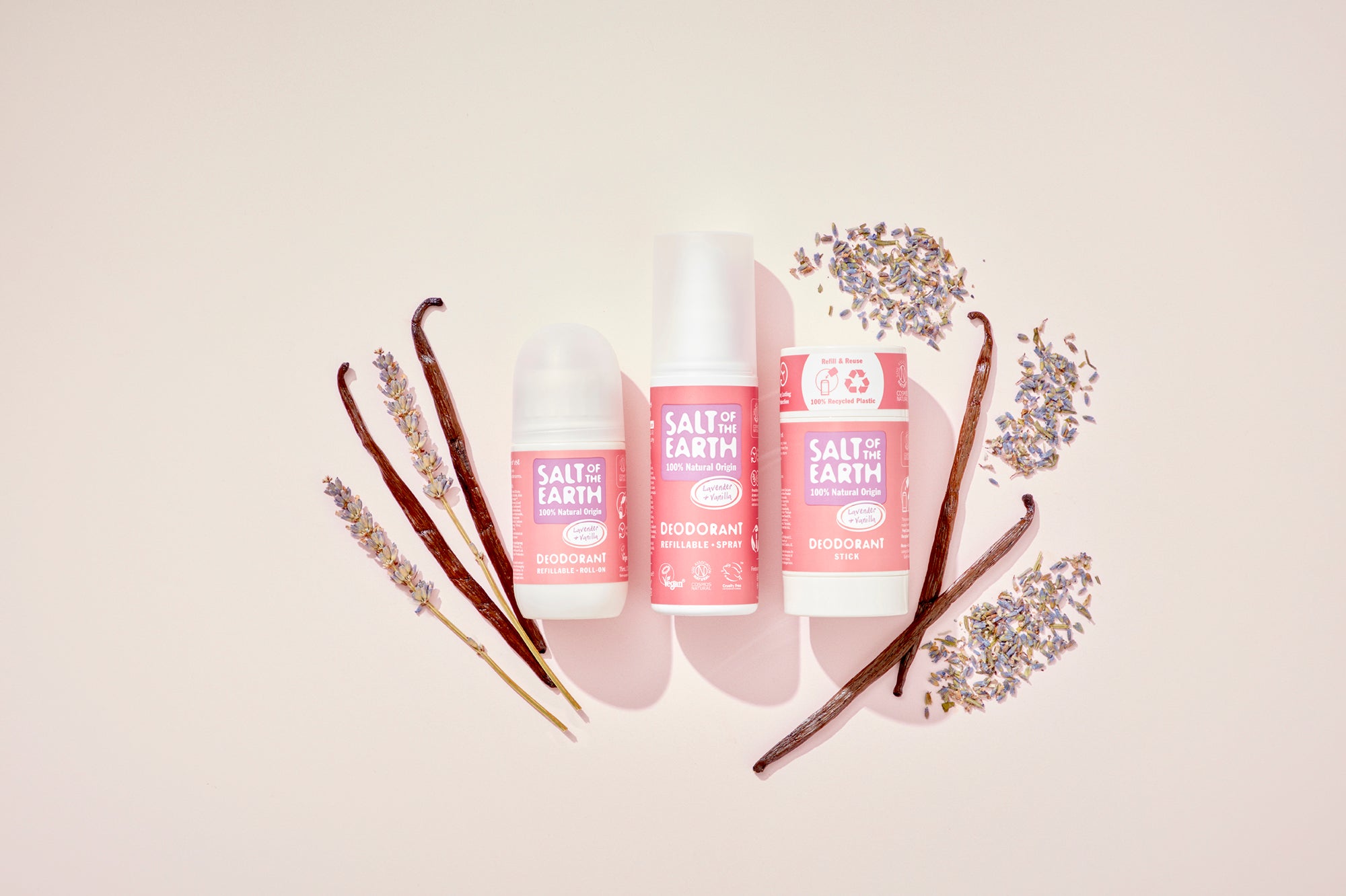 Lavender & Vanilla Natural Refillable Roll-On Deodorant