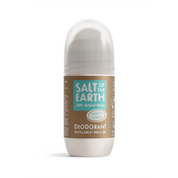 Salt of the Earth 75ml Ginger & Jasmine natural deodorant refillable roll-on.