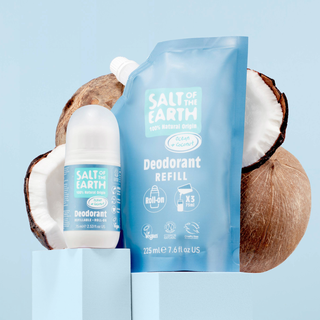 Ocean & Coconut Roll-On Refill Pouch 225ML