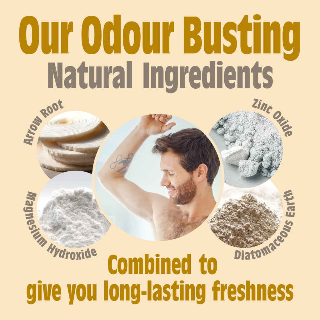 Amber & Sandalwood Natural Deodorant Stick - Use or Refill