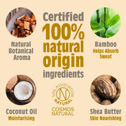 Amber & Sandalwood Natural Deodorant Balm - Plastic Free & Aluminium Free