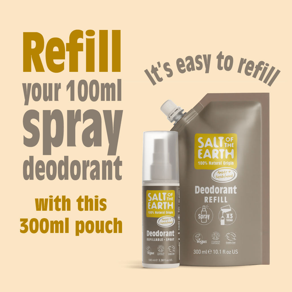 Amber & Sandalwood Spray Refill Pouch 300ML