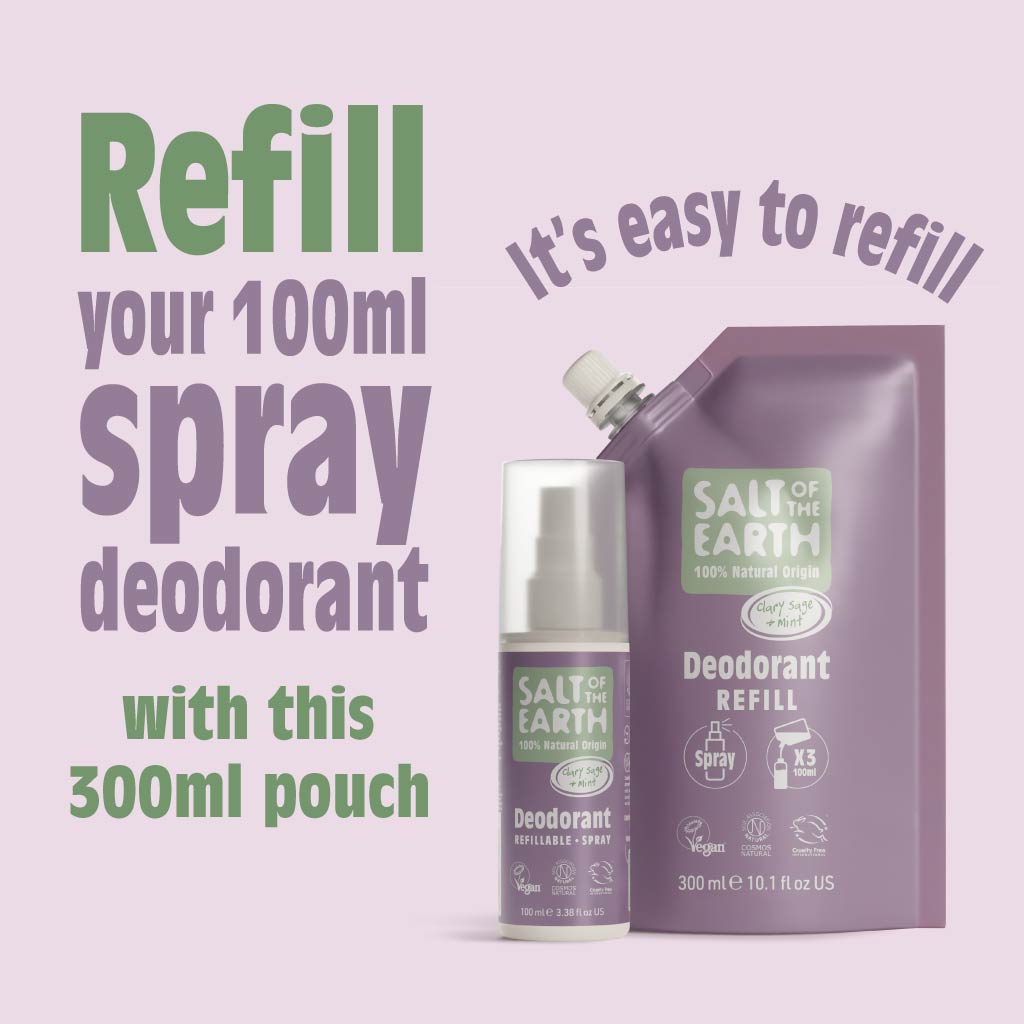 Clary Sage & Mint Spray Refill Pouch 300ML