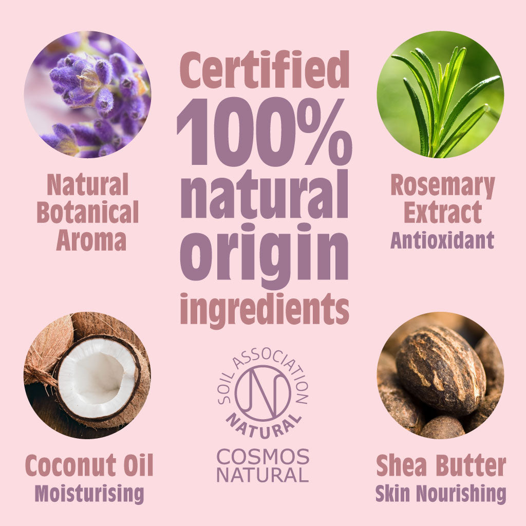 Lavender & Vanilla Natural Deodorant Stick - Use or Refill