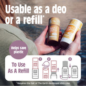 Lavender & Vanilla Natural Deodorant Stick - Use or Refill