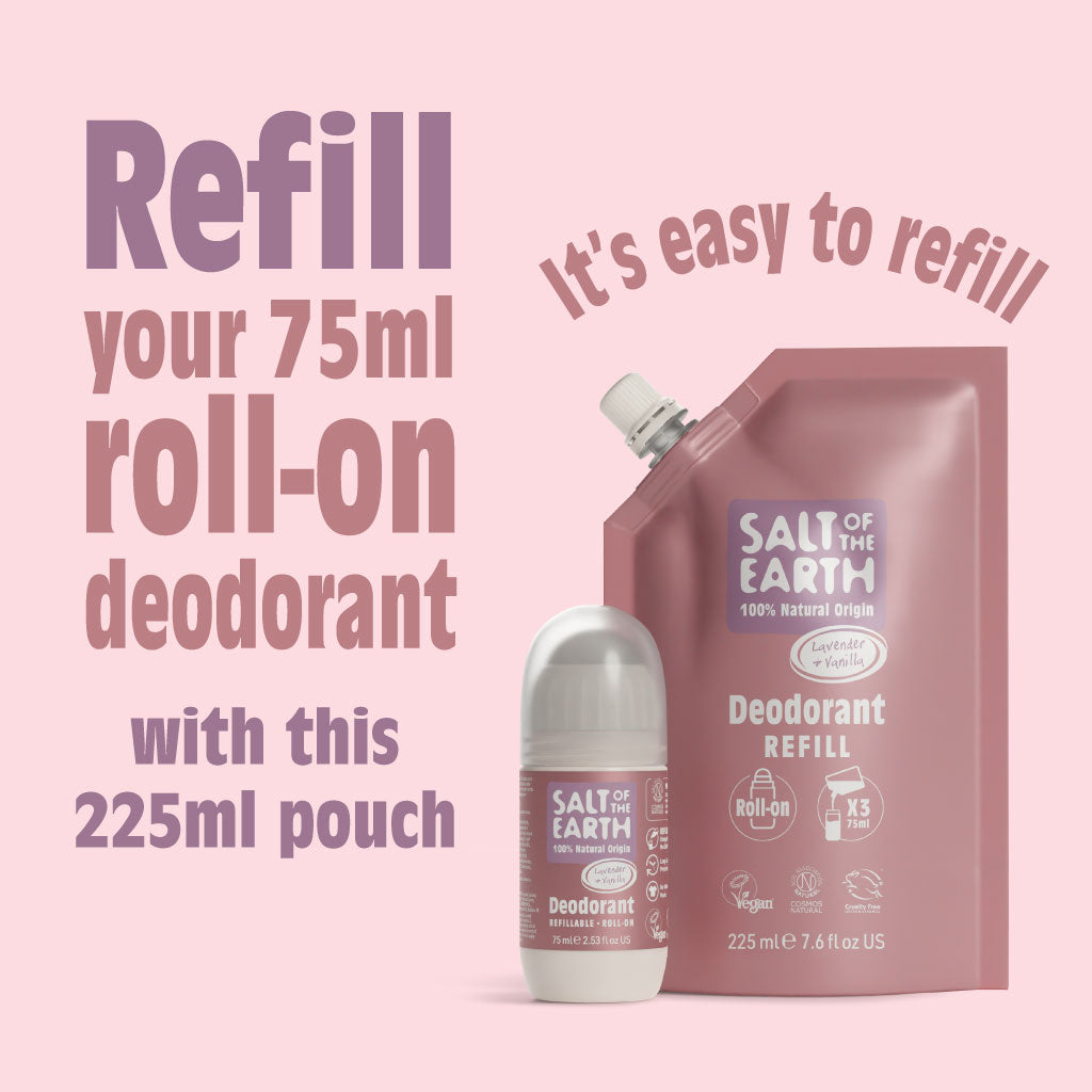 Lavender & Vanilla Roll-On Refill Pouch 225ML