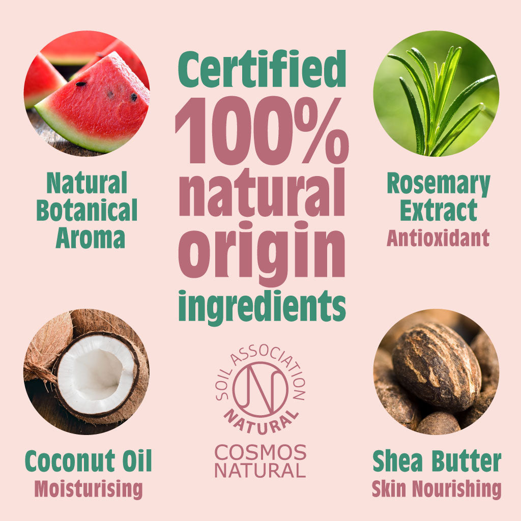 Melon & Cucumber Natural Deodorant Stick - Use or Refill