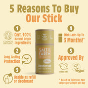 Neroli & Orange Blossom Natural Deodorant Stick - Use or Refill