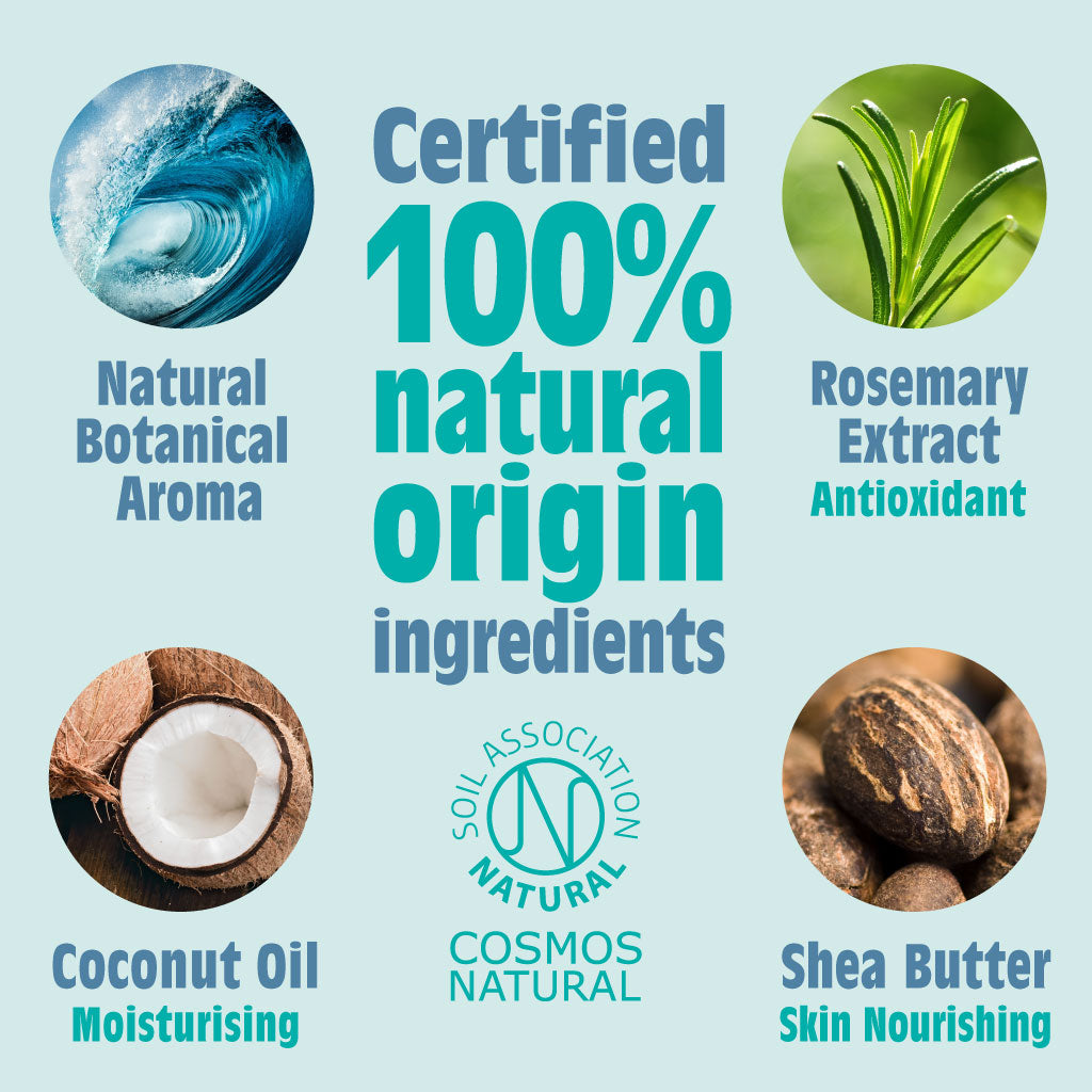 Ocean & Coconut Natural Deodorant Stick - Use or Refill