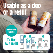 Ocean & Coconut Natural Deodorant Stick - Use or Refill