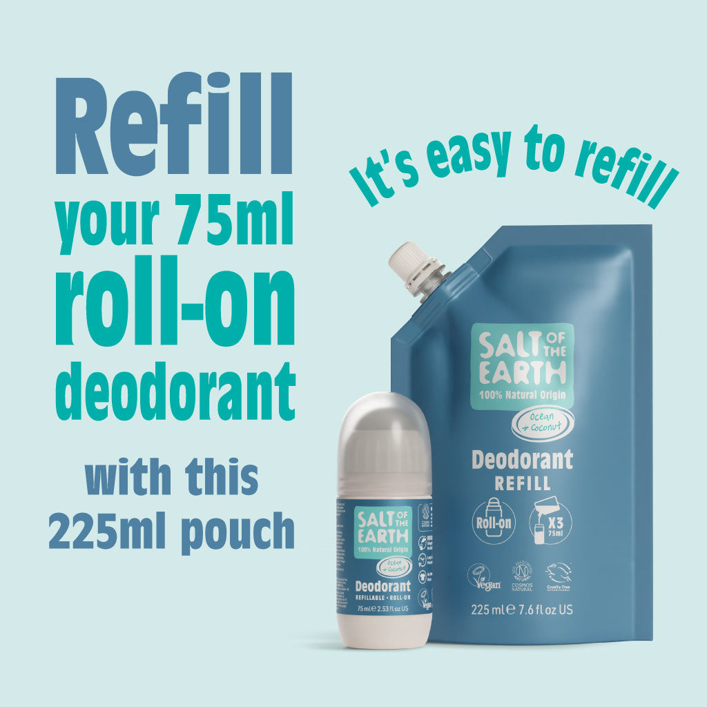 Ocean & Coconut Roll-On Refill Pouch 225ML