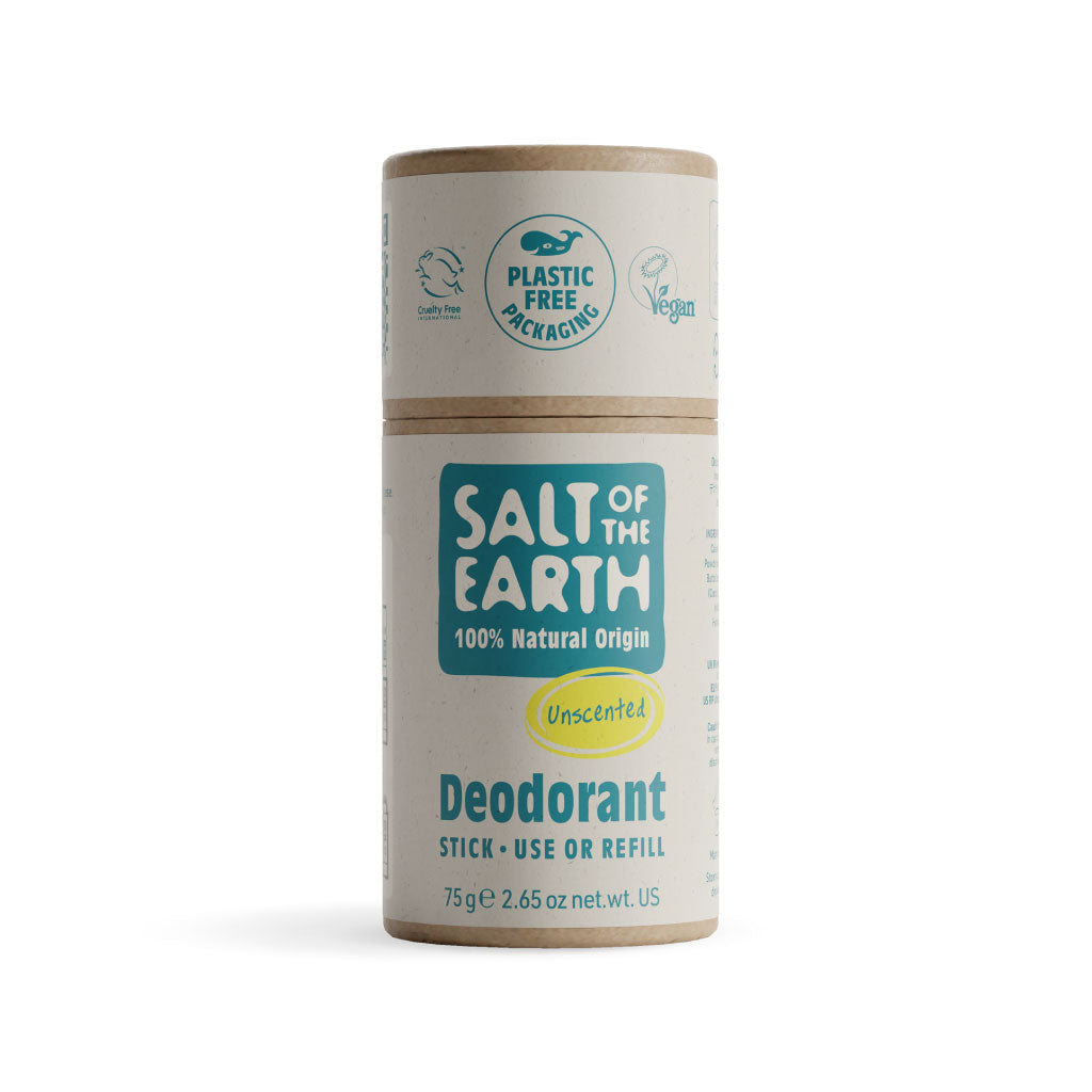 Unscented Natural Deodorant Stick - Use or Refill