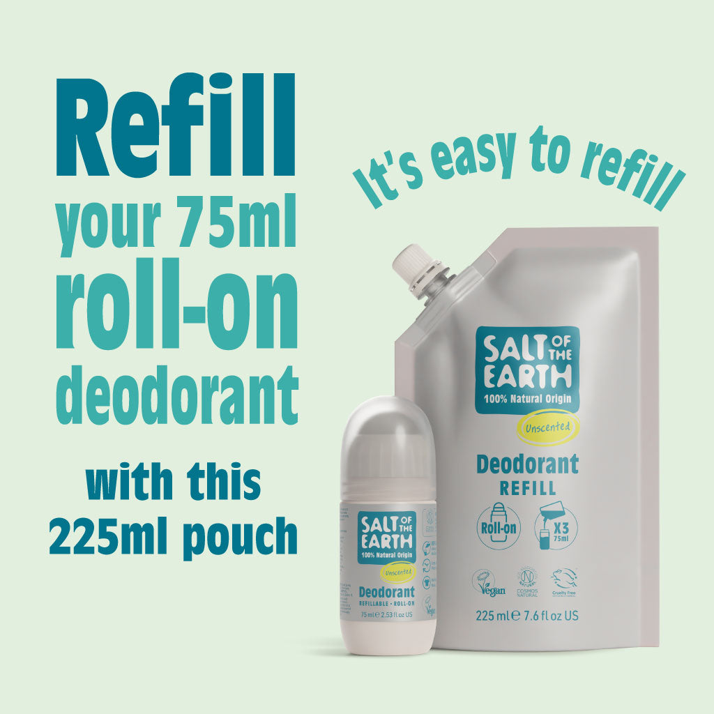 Unscented Roll-On Refill Pouch 225ML